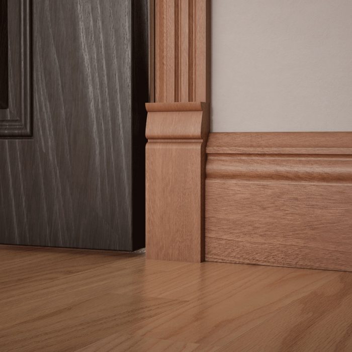 Ekena Millwork 2 1/2"W x 6 1/2"H x 1"P Americraft Solid Hardwood Stain Grade Traditional Plinth Block - Image 58