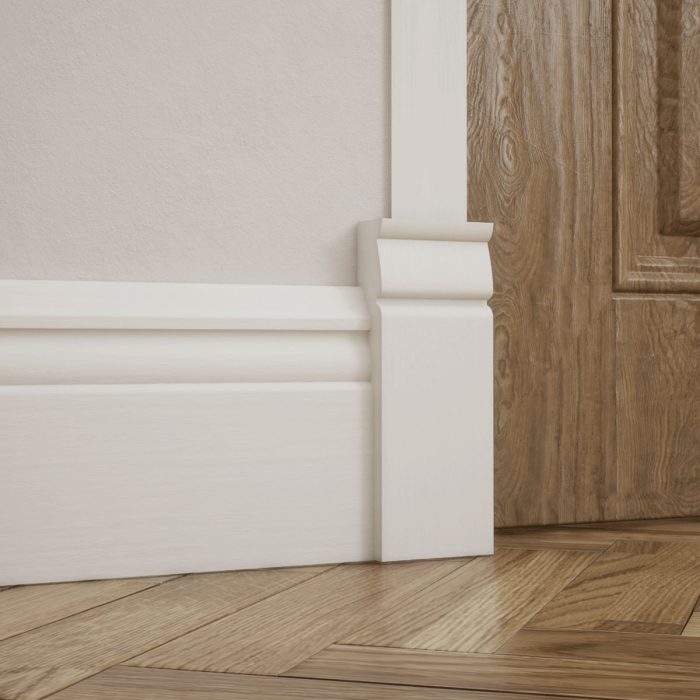 Ekena Millwork 2 1/2"W x 6 1/2"H x 1"P Americraft Solid Hardwood Stain Grade Traditional Plinth Block - Image 96