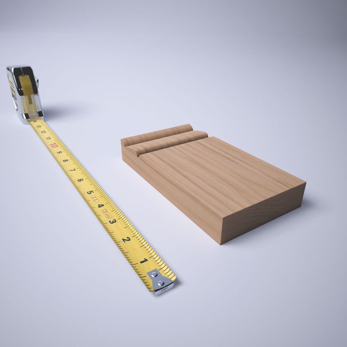 Ekena Millwork 3 1/2"W x 6 1/2"H x 1"P Americraft Solid Hardwood Stain Grade Traditional Plinth Block - Image 7