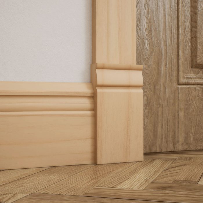 Ekena Millwork 3 1/2"W x 6 1/2"H x 1"P Americraft Solid Hardwood Stain Grade Traditional Plinth Block - Image 8