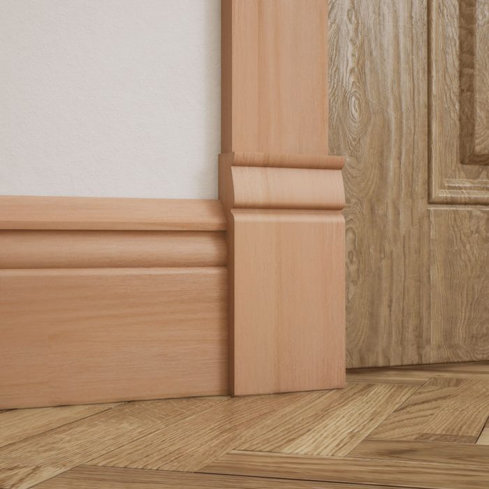 Ekena Millwork 3 1/2"W x 6 1/2"H x 1"P Americraft Solid Hardwood Stain Grade Traditional Plinth Block - Image 49