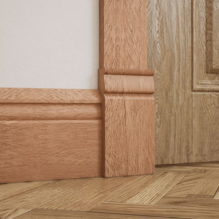 Ekena Millwork 3 1/2"W x 6 1/2"H x 1"P Americraft Solid Hardwood Stain Grade Traditional Plinth Block - Image 59