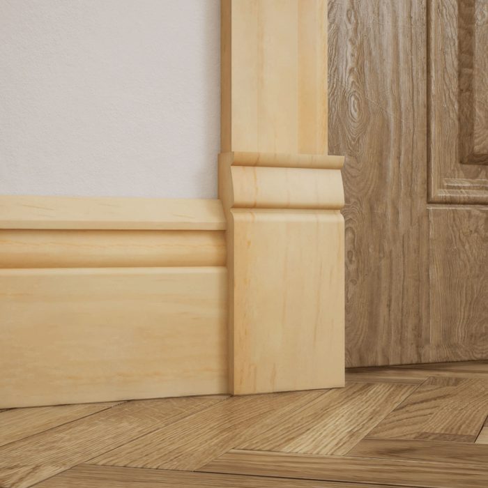 Ekena Millwork 3 1/2"W x 6 1/2"H x 1"P Americraft Solid Hardwood Stain Grade Traditional Plinth Block - Image 66