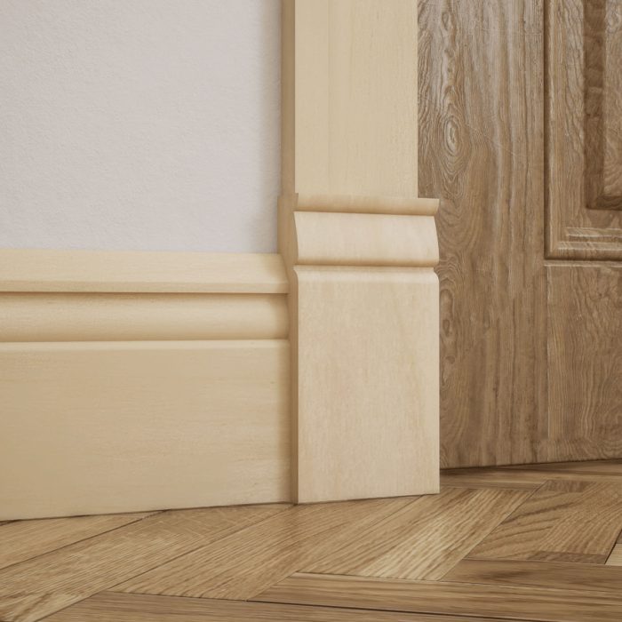 Ekena Millwork 3 1/2"W x 6 1/2"H x 1"P Americraft Solid Hardwood Stain Grade Traditional Plinth Block - Image 83