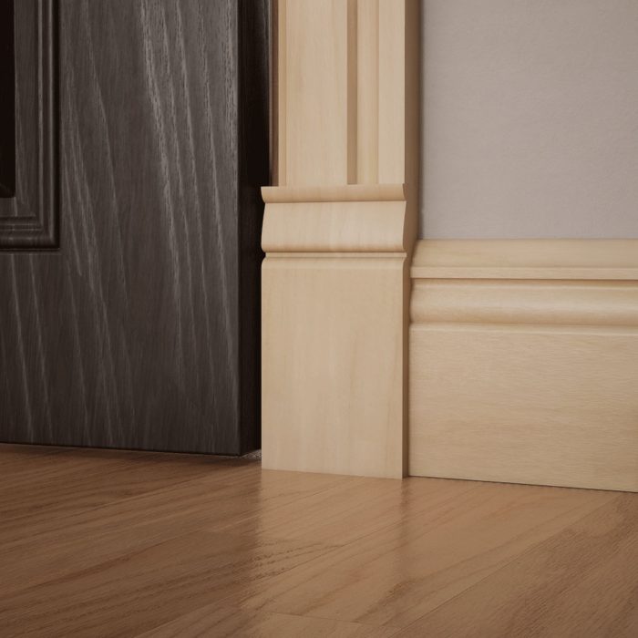 Ekena Millwork 3 1/2"W x 6 1/2"H x 1"P Americraft Solid Hardwood Stain Grade Traditional Plinth Block - Image 85
