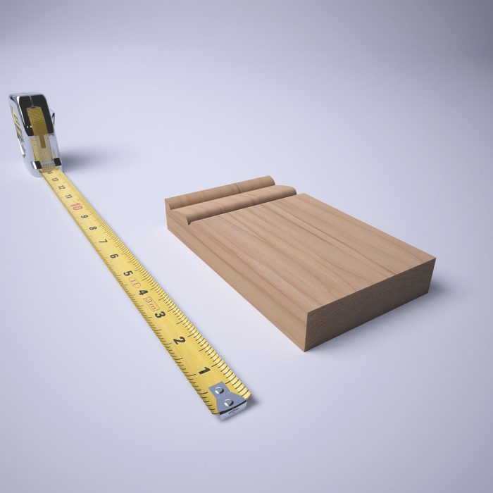 Ekena Millwork 3 3/4"W x 6 1/2"H x 1"P Americraft Solid Hardwood Stain Grade Traditional Plinth Block - Image 7