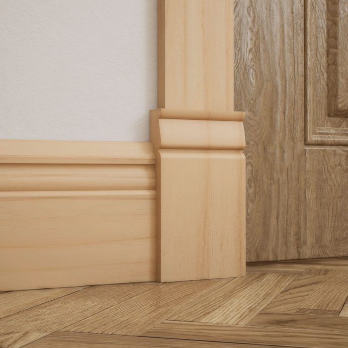 Ekena Millwork 3 3/4"W x 6 1/2"H x 1"P Americraft Solid Hardwood Stain Grade Traditional Plinth Block - Image 8