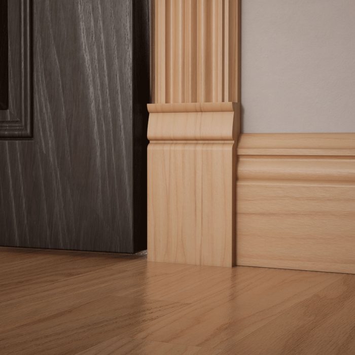 Ekena Millwork 3 3/4"W x 6 1/2"H x 1"P Americraft Solid Hardwood Stain Grade Traditional Plinth Block - Image 10
