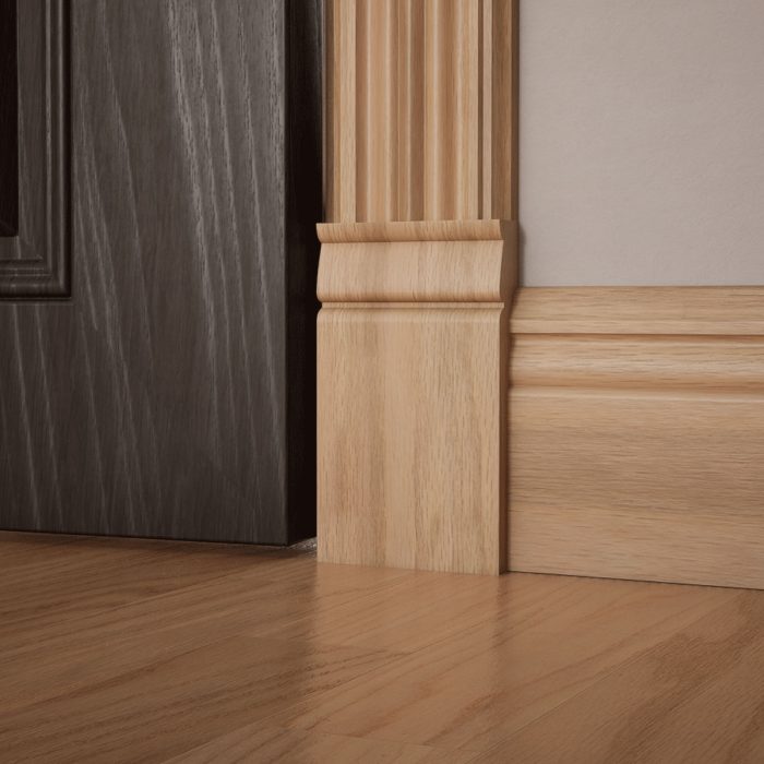 Ekena Millwork 3 3/4"W x 6 1/2"H x 1"P Americraft Solid Hardwood Stain Grade Traditional Plinth Block - Image 30