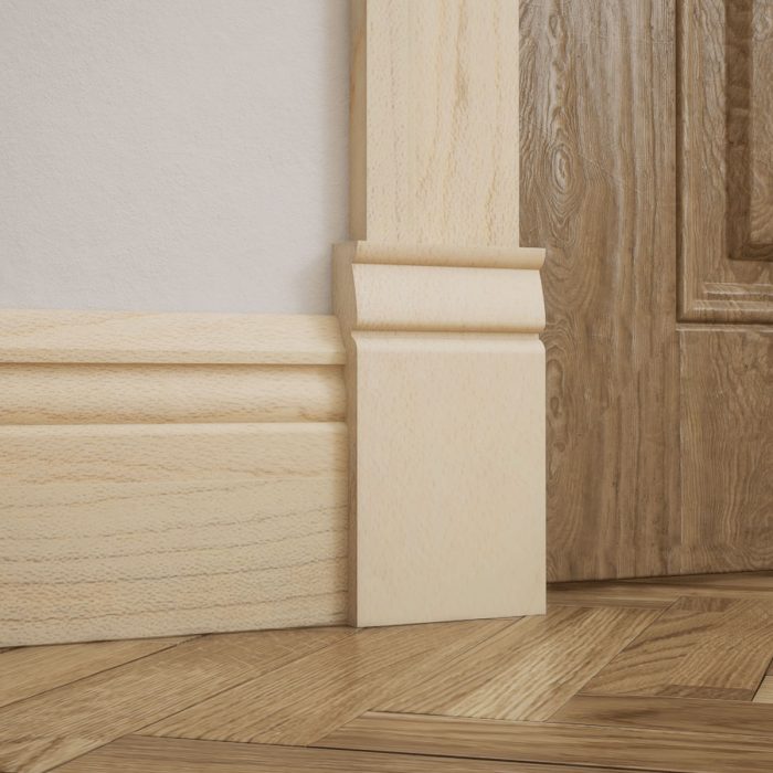 Ekena Millwork 3 3/4"W x 6 1/2"H x 1"P Americraft Solid Hardwood Stain Grade Traditional Plinth Block - Image 37