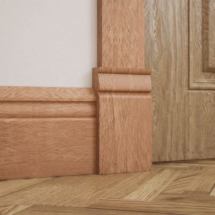Ekena Millwork 3 3/4"W x 6 1/2"H x 1"P Americraft Solid Hardwood Stain Grade Traditional Plinth Block - Image 56