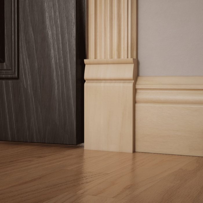 Ekena Millwork 3 3/4"W x 6 1/2"H x 1"P Americraft Solid Hardwood Stain Grade Traditional Plinth Block - Image 89
