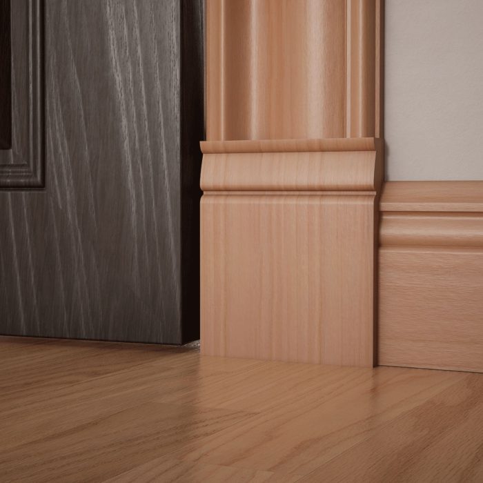 Ekena Millwork 5 1/2"W x 6 1/2"H x 1"P Americraft Solid Hardwood Stain Grade Traditional Plinth Block - Image 50