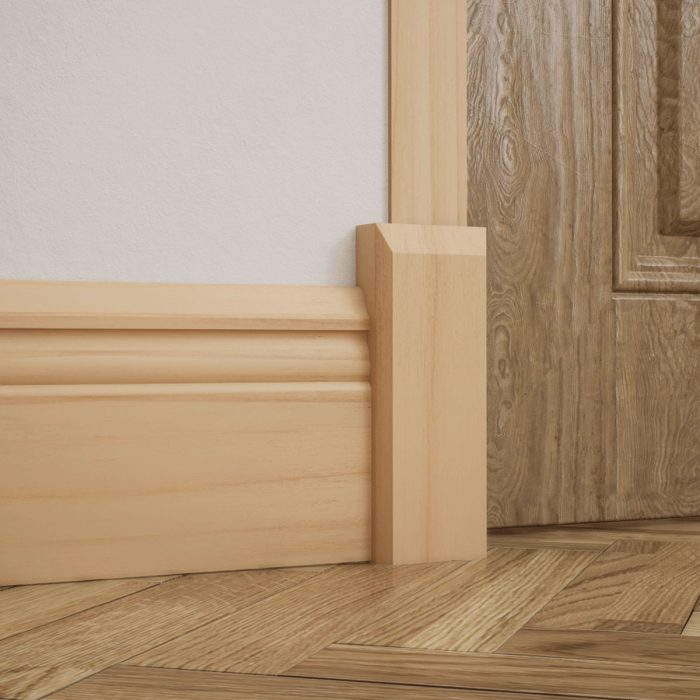 Ekena Millwork 2 1/2"W x 6 1/2"H x 1 1/8"P Americraft Solid Hardwood Stain Grade Smooth Plinth Block with Beveled Edge - Image 8