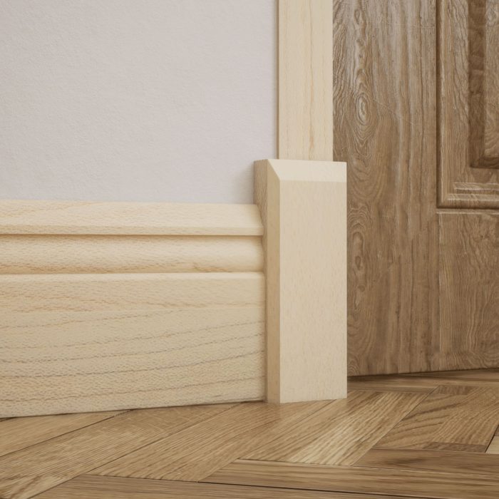 Ekena Millwork 2 1/2"W x 6 1/2"H x 1 1/8"P Americraft Solid Hardwood Stain Grade Smooth Plinth Block with Beveled Edge - Image 38