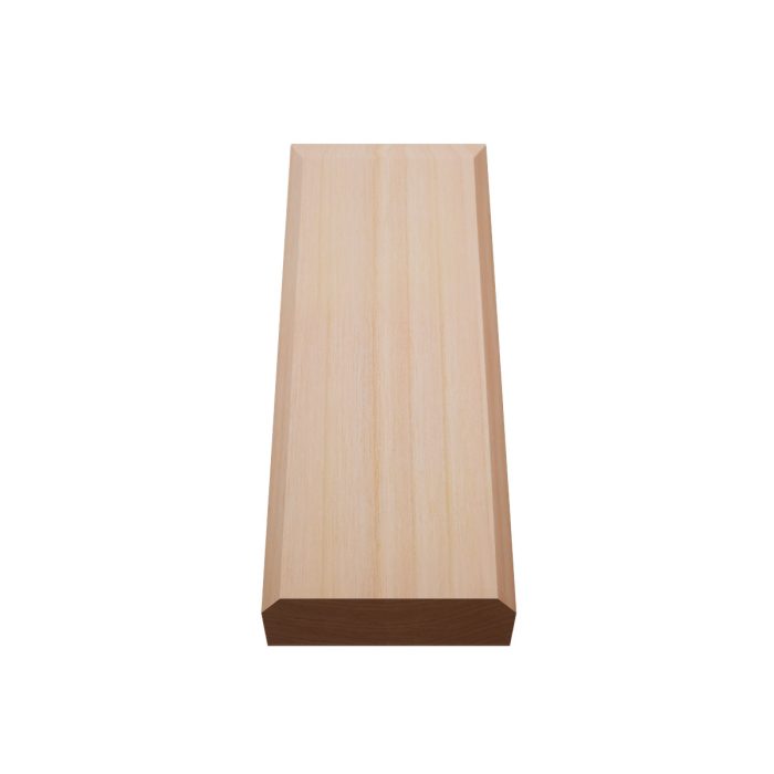 Ekena Millwork 2 1/2"W x 6 1/2"H x 1 1/8"P Americraft Solid Hardwood Stain Grade Smooth Plinth Block with Beveled Edge - Image 46