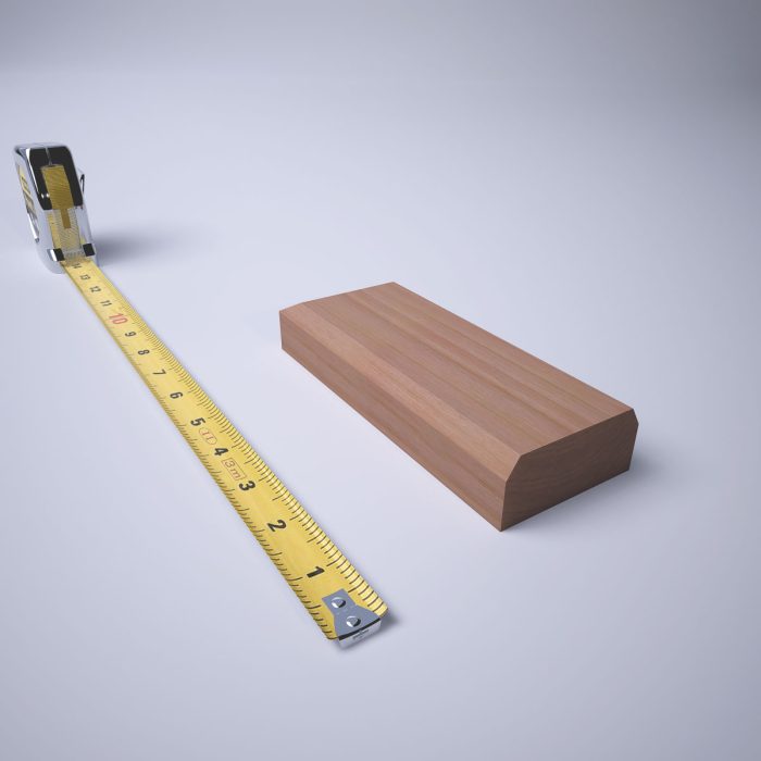 Ekena Millwork 2 1/2"W x 6 1/2"H x 1 1/8"P Americraft Solid Hardwood Stain Grade Smooth Plinth Block with Beveled Edge - Image 47