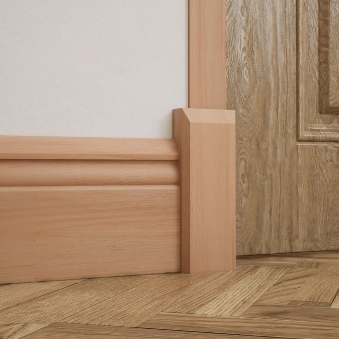 Ekena Millwork 2 1/2"W x 6 1/2"H x 1 1/8"P Americraft Solid Hardwood Stain Grade Smooth Plinth Block with Beveled Edge - Image 48