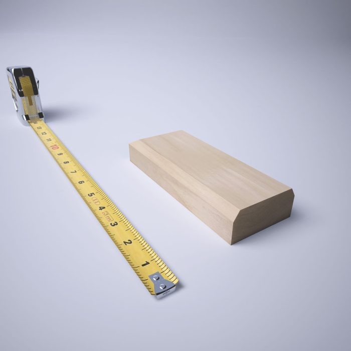 Ekena Millwork 2 1/2"W x 6 1/2"H x 1 1/8"P Americraft Solid Hardwood Stain Grade Smooth Plinth Block with Beveled Edge - Image 87