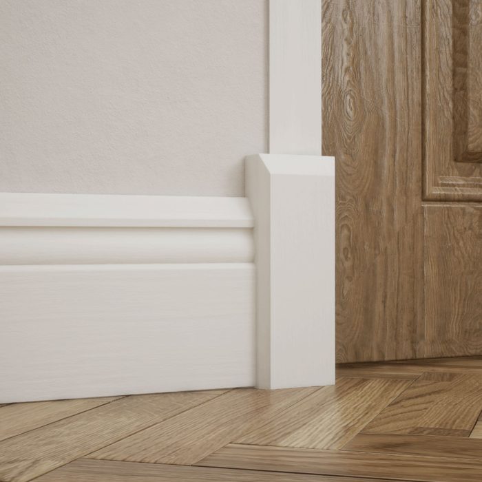 Ekena Millwork 2 1/2"W x 6 1/2"H x 1 1/8"P Americraft Solid Hardwood Stain Grade Smooth Plinth Block with Beveled Edge - Image 95