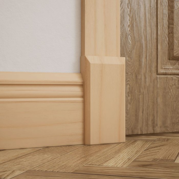 Ekena Millwork 3 1/2"W x 6 1/2"H x 1 1/8"P Americraft Solid Hardwood Stain Grade Smooth Plinth Block with Beveled Edge - Image 17