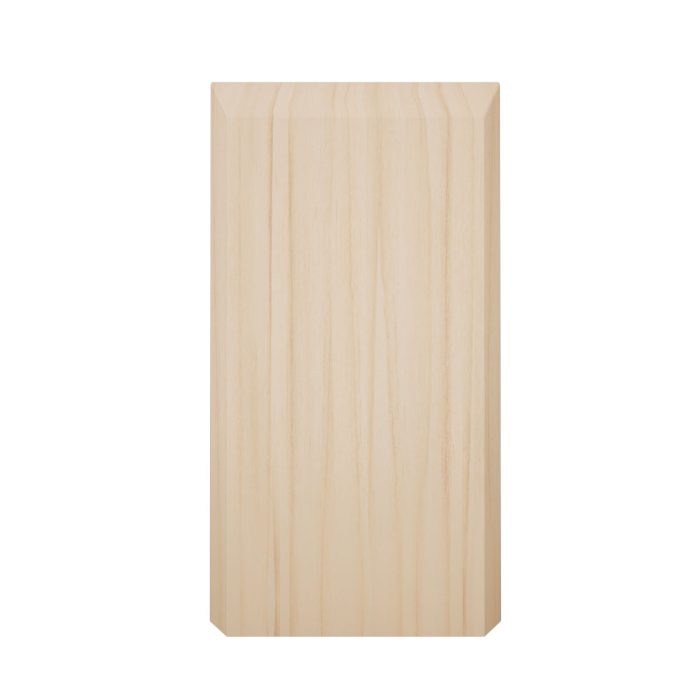 Ekena Millwork 3 1/2"W x 6 1/2"H x 1 1/8"P Americraft Solid Hardwood Stain Grade Smooth Plinth Block with Beveled Edge - Image 12