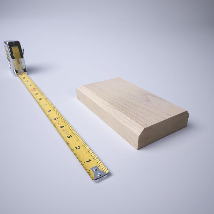 Ekena Millwork 3 1/2"W x 6 1/2"H x 1 1/8"P Americraft Solid Hardwood Stain Grade Smooth Plinth Block with Beveled Edge - Image 46