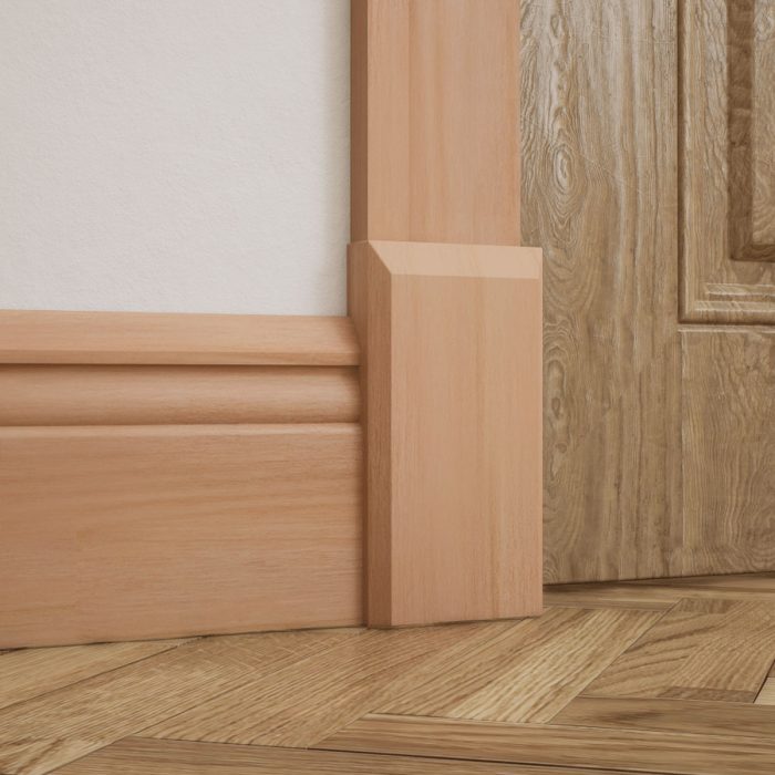 Ekena Millwork 3 1/2"W x 6 1/2"H x 1 1/8"P Americraft Solid Hardwood Stain Grade Smooth Plinth Block with Beveled Edge - Image 57