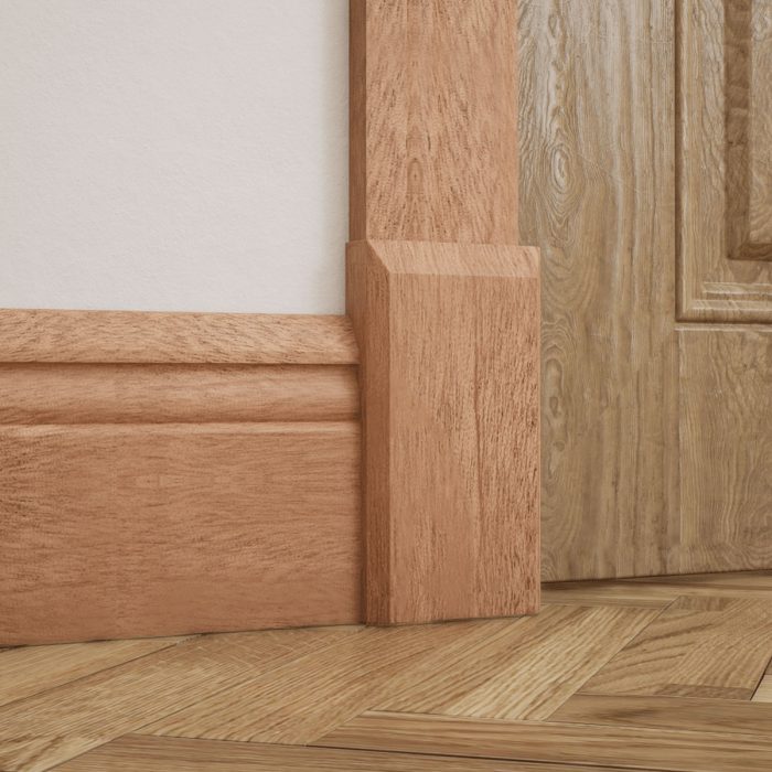 Ekena Millwork 3 1/2"W x 6 1/2"H x 1 1/8"P Americraft Solid Hardwood Stain Grade Smooth Plinth Block with Beveled Edge - Image 67