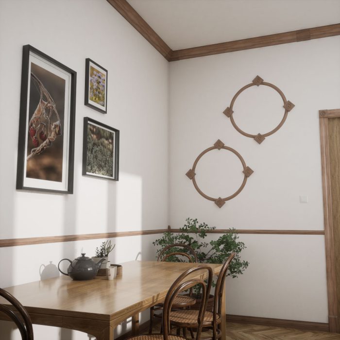 Ekena Millwork 3 1/2"W x 6 1/2"H x 1 1/8"P Americraft Solid Hardwood Stain Grade Smooth Plinth Block with Beveled Edge - Image 90