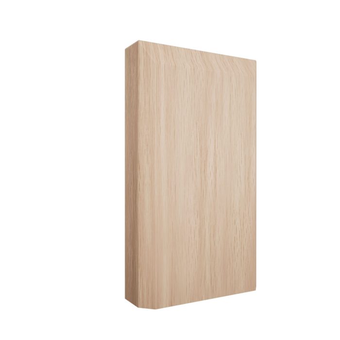 Ekena Millwork 3 3/4"W x 6 1/2"H x 1 1/8"P Americraft Solid Hardwood Stain Grade Smooth Plinth Block with Beveled Edge - Image 13