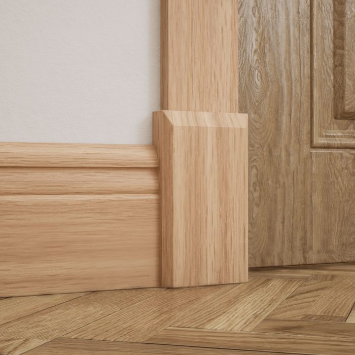 Ekena Millwork 3 3/4"W x 6 1/2"H x 1 1/8"P Americraft Solid Hardwood Stain Grade Smooth Plinth Block with Beveled Edge - Image 18