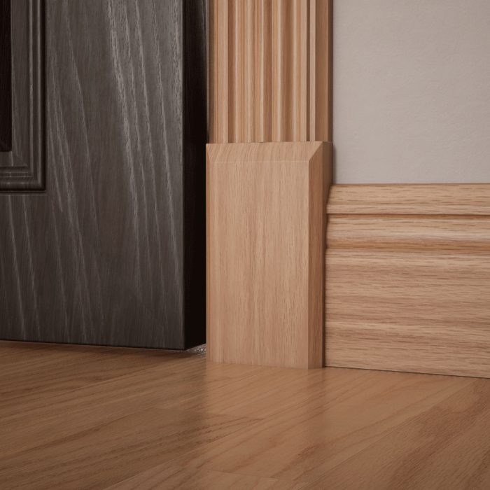 Ekena Millwork 3 3/4"W x 6 1/2"H x 1 1/8"P Americraft Solid Hardwood Stain Grade Smooth Plinth Block with Beveled Edge - Image 20