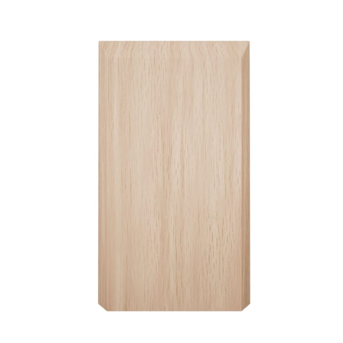 Ekena Millwork 3 3/4"W x 6 1/2"H x 1 1/8"P Americraft Solid Hardwood Stain Grade Smooth Plinth Block with Beveled Edge - Image 12