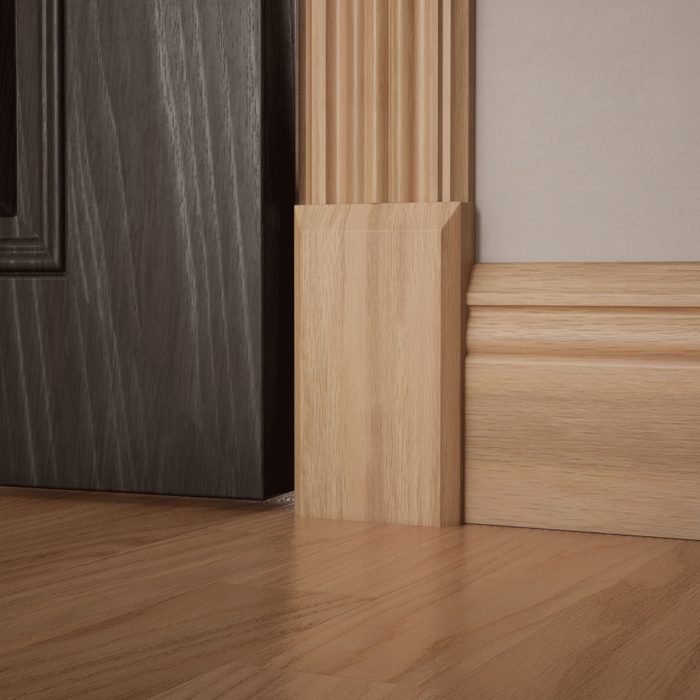 Ekena Millwork 3 3/4"W x 6 1/2"H x 1 1/8"P Americraft Solid Hardwood Stain Grade Smooth Plinth Block with Beveled Edge - Image 30