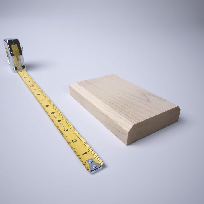 Ekena Millwork 3 3/4"W x 6 1/2"H x 1 1/8"P Americraft Solid Hardwood Stain Grade Smooth Plinth Block with Beveled Edge - Image 37