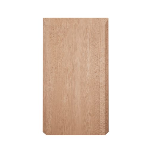 Americraft PBSB4 Solid Stain Grade Smooth Plinth Block Beveled Edge