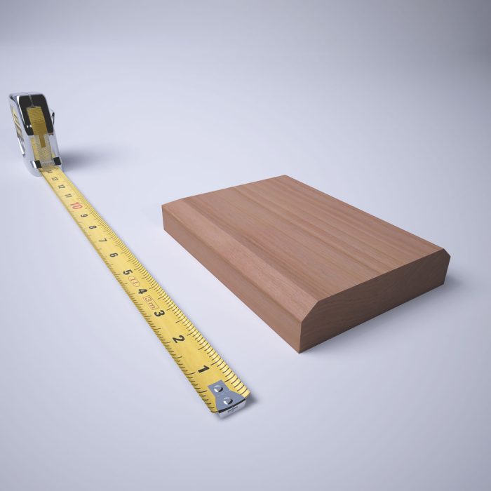 Ekena Millwork 4 1/2"W x 6 1/2"H x 1 1/8"P Americraft Solid Hardwood Stain Grade Smooth Plinth Block with Beveled Edge - Image 47