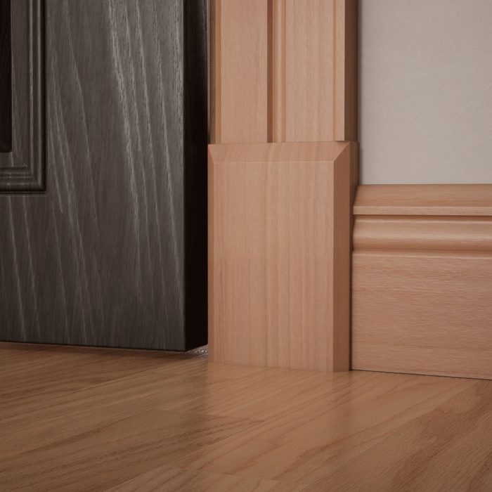 Ekena Millwork 4 1/2"W x 6 1/2"H x 1 1/8"P Americraft Solid Hardwood Stain Grade Smooth Plinth Block with Beveled Edge - Image 50