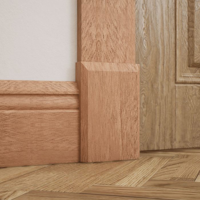 Ekena Millwork 4 1/2"W x 6 1/2"H x 1 1/8"P Americraft Solid Hardwood Stain Grade Smooth Plinth Block with Beveled Edge - Image 58