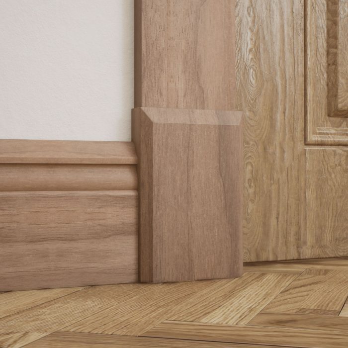 Ekena Millwork 4 1/2"W x 6 1/2"H x 1 1/8"P Americraft Solid Hardwood Stain Grade Smooth Plinth Block with Beveled Edge - Image 78
