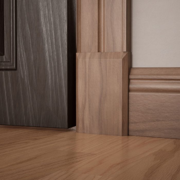 Ekena Millwork 4 1/2"W x 6 1/2"H x 1 1/8"P Americraft Solid Hardwood Stain Grade Smooth Plinth Block with Beveled Edge - Image 80