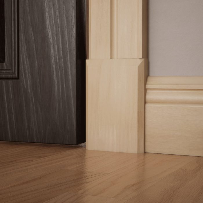 Ekena Millwork 4 1/2"W x 6 1/2"H x 1 1/8"P Americraft Solid Hardwood Stain Grade Smooth Plinth Block with Beveled Edge - Image 89
