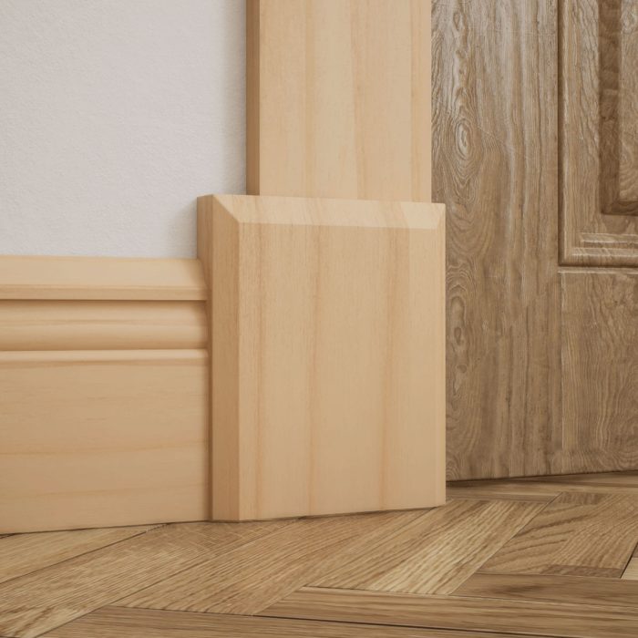 Ekena Millwork 5 1/2"W x 6 1/2"H x 1 1/8"P Americraft Solid Hardwood Stain Grade Smooth Plinth Block with Beveled Edge - Image 19