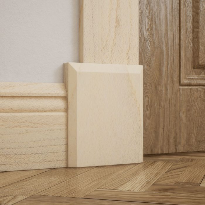 Ekena Millwork 5 1/2"W x 6 1/2"H x 1 1/8"P Americraft Solid Hardwood Stain Grade Smooth Plinth Block with Beveled Edge - Image 49