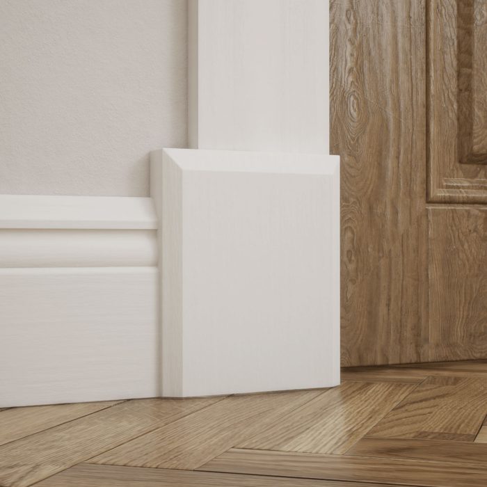 Ekena Millwork 5 1/2"W x 6 1/2"H x 1 1/8"P Americraft Solid Hardwood Stain Grade Smooth Plinth Block with Beveled Edge - Image 104