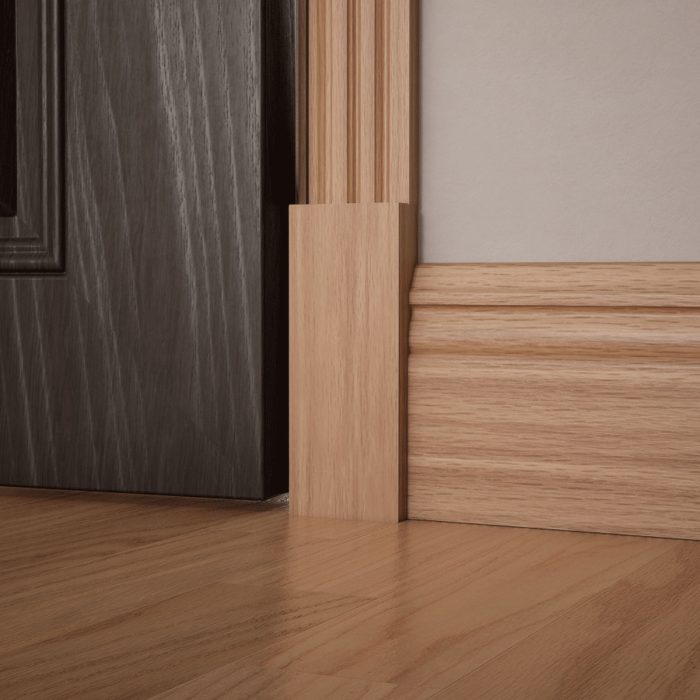 Ekena Millwork 2 1/2"W x 6 1/2"H x 1 1/8"P Americraft Solid Hardwood Stain Grade Smooth Plinth Block with Squared Edge - Image 20