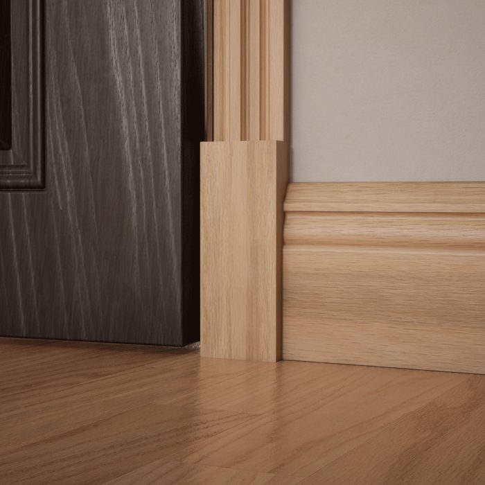Ekena Millwork 2 1/2"W x 6 1/2"H x 1 1/8"P Americraft Solid Hardwood Stain Grade Smooth Plinth Block with Squared Edge - Image 30