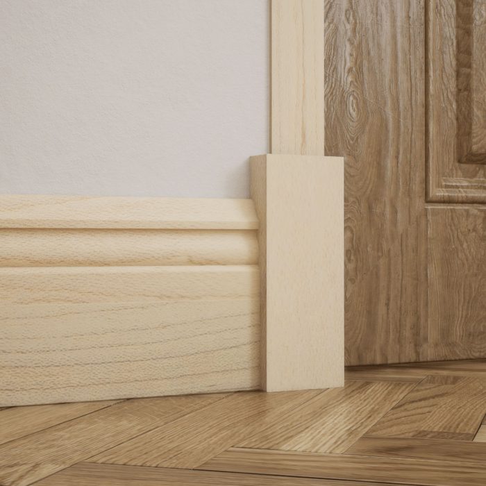 Ekena Millwork 2 1/2"W x 6 1/2"H x 1 1/8"P Americraft Solid Hardwood Stain Grade Smooth Plinth Block with Squared Edge - Image 38