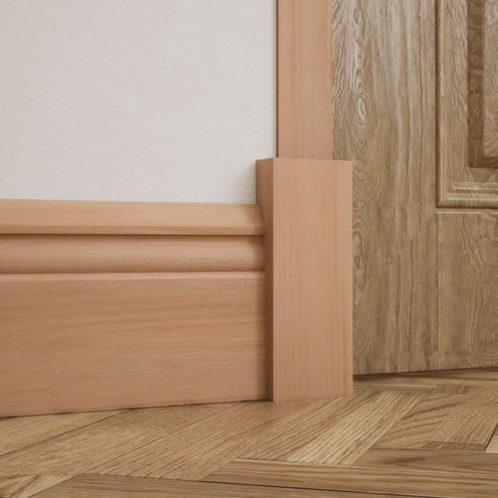 Ekena Millwork 2 1/2"W x 6 1/2"H x 1 1/8"P Americraft Solid Hardwood Stain Grade Smooth Plinth Block with Squared Edge - Image 48